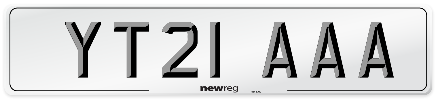 YT21 AAA Number Plate from New Reg
